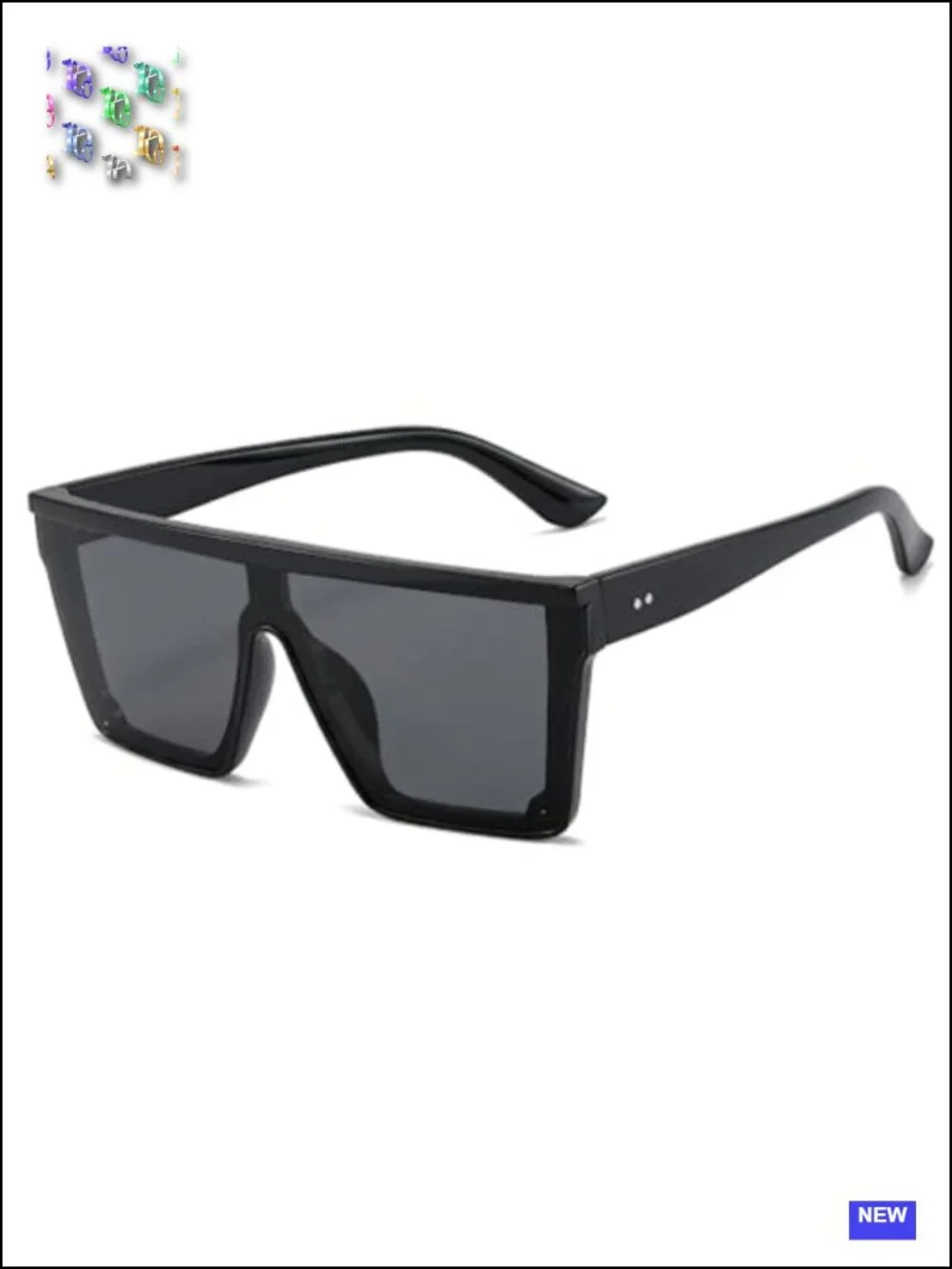 Oversized Square Sunglasses UV400 Protection Unisex